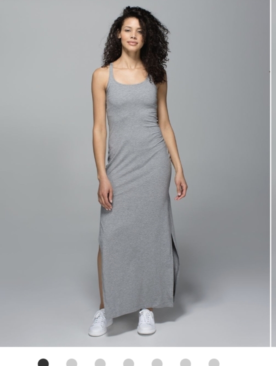 lululemon athletica Dresses & Skirts - Lululemon Refresh Maxi Dress In Heathered Medium Grey Size 6 (Size Rag Removed)